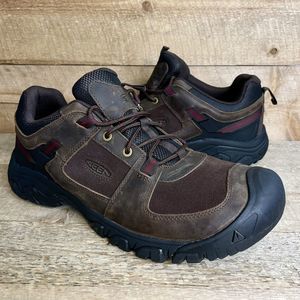 Keen Targhee 3 III Waterproof Brown Leather Low Top Hiking Mens Shoes Size 14
